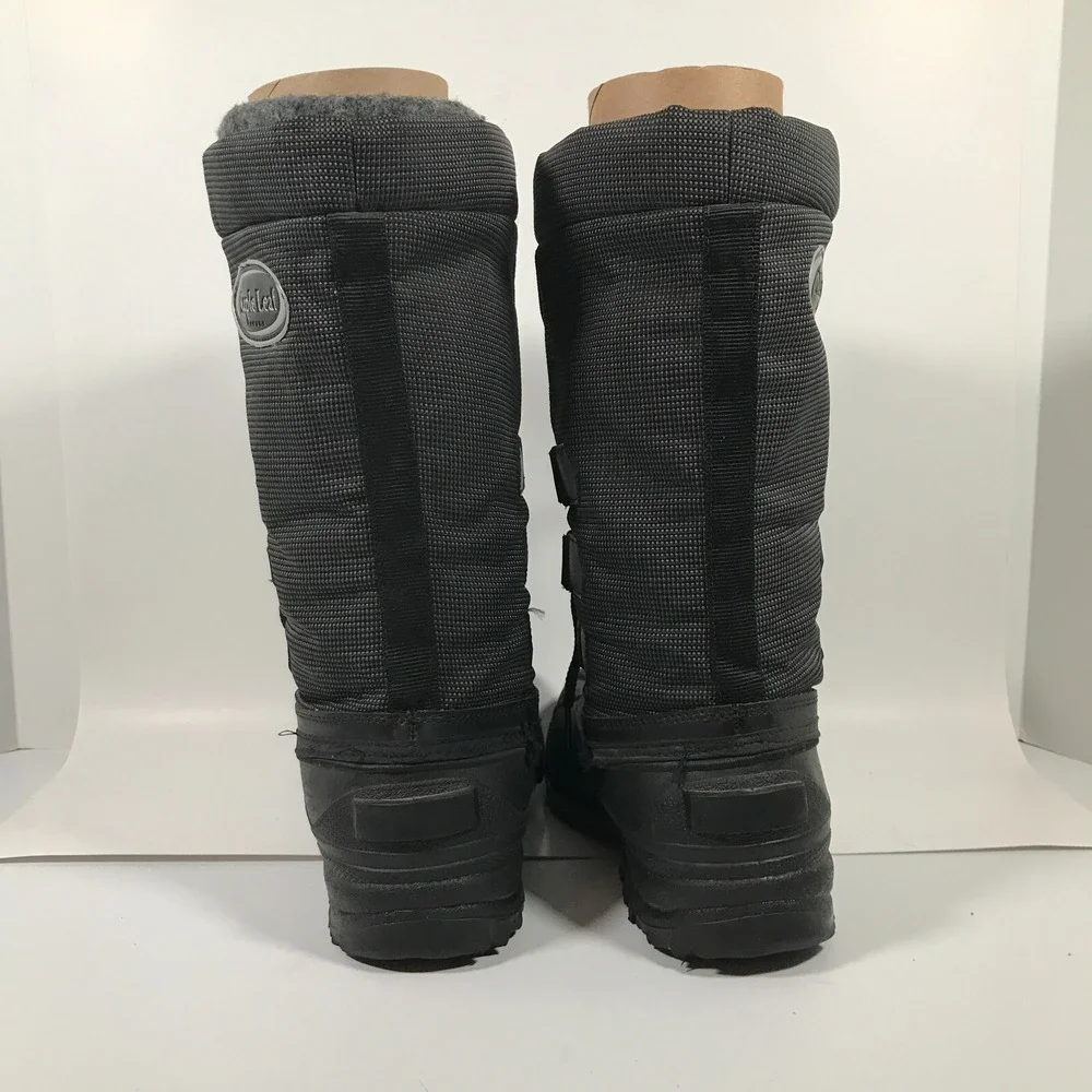 Maple Leaf Canada Black Insulated Winter Snow Boots Mens‎ US 7G UK 6.5 EU 40